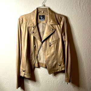 Bomber jacket Tan lightweight  sz L